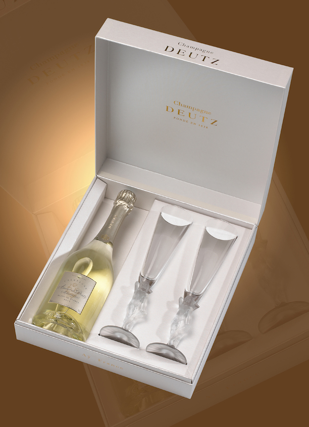 Champagne Deutz cuvée Amour avec coffret 2 flûtes