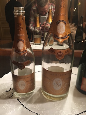 magnum cristal roederer 2002 et bouteille 1993