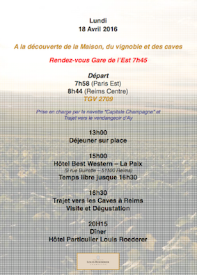 Programme de la journée