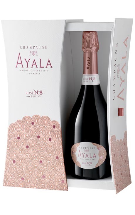 Champagne Ayala rosé 2008 N°8 avec coffret 
