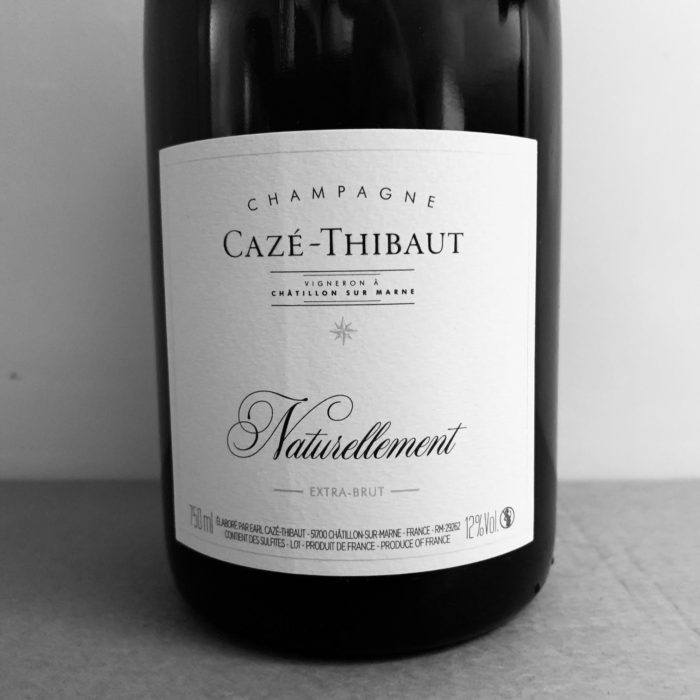 champagne saze-thibaut cuvée naturellement pinot meunier