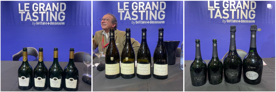 Master Class Grand Tasting Champagne : Philipponnat Clos des Goisses, Taittinger Comtes de Champagne & Laurent Perrier Grand Siècle